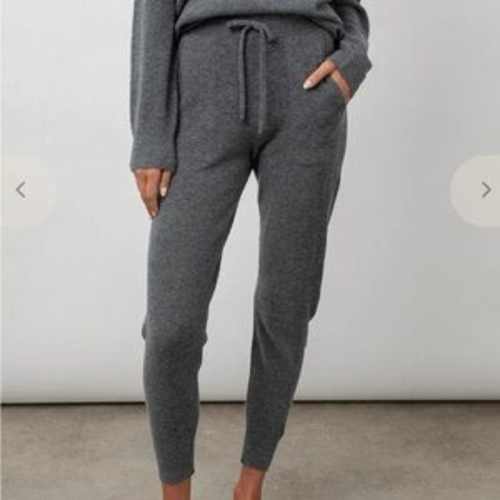 Rails Ash Cashmere Blend Joggers Charcoal Est. Small Sample NWOT